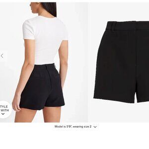 Stylist Super High Waisted Pleated Tailored Shorts